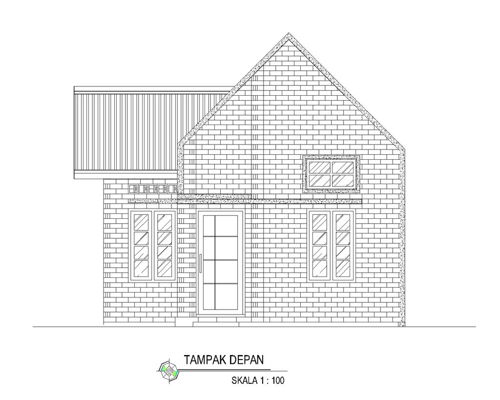 foto tampak rumah tipe 36 perumahan SULTHAN RESIDENCE