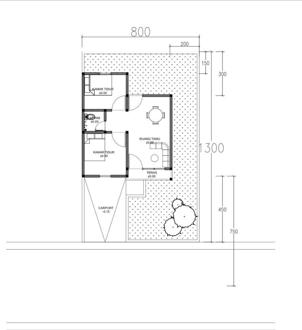foto denah rumah tipe 36 perumahan SHAKILA RESIDENCE