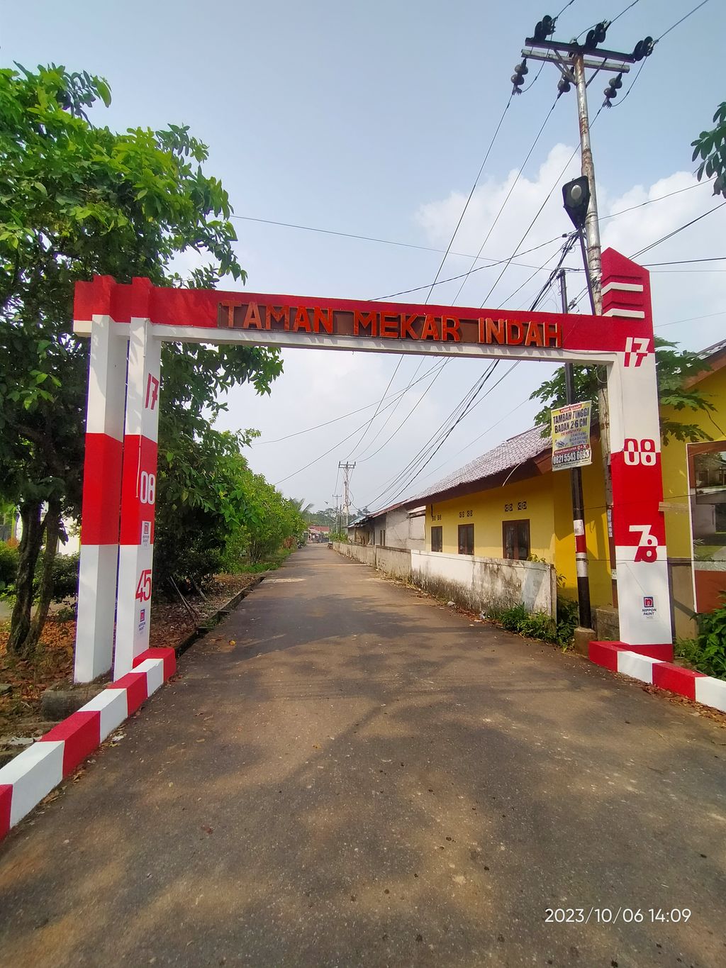foto gerbang perumahan TAMAN MEKAR INDAH TAHAP 6