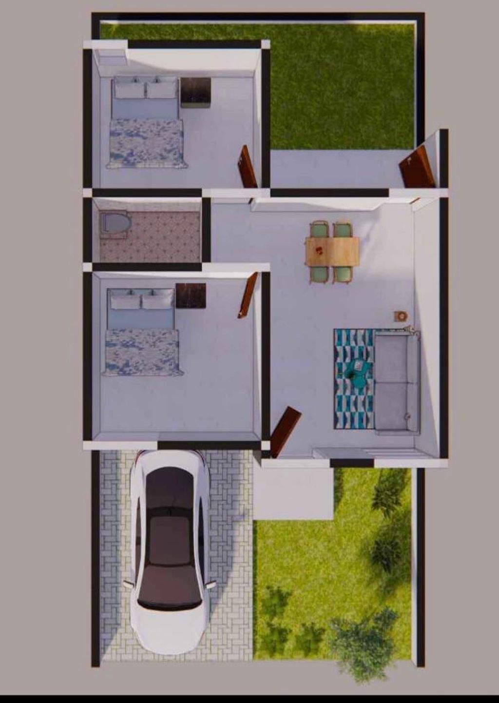 foto denah rumah tipe 36 perumahan SMK Residence