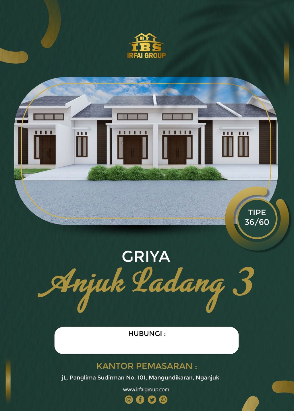 foto tampak rumah tipe 36/60 perumahan GRIYA ANJUK LADANG 3