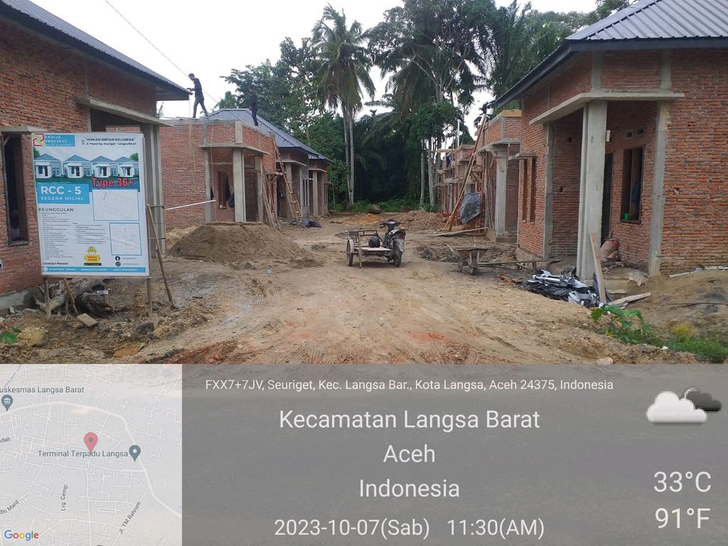 foto posisi tengah perumahan Radija City Cluster - 5 (RCC-5)