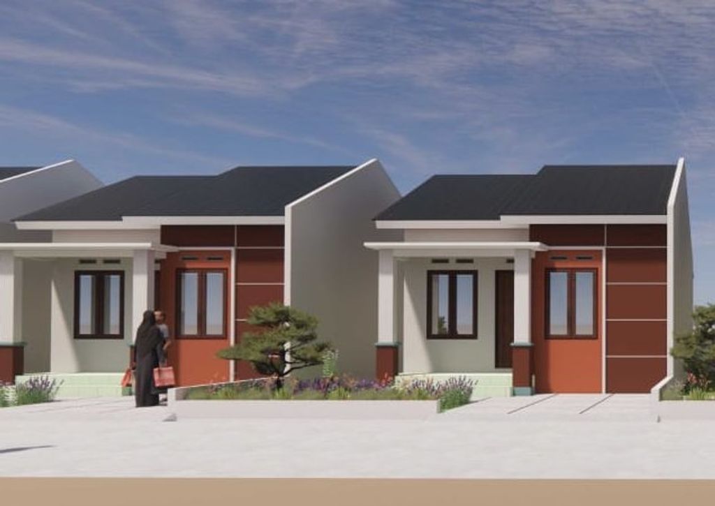 foto tampak rumah tipe 36 perumahan Asra Residence 3