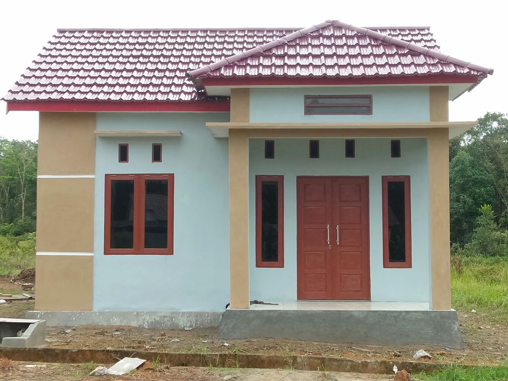 foto tampak rumah tipe 36 perumahan Pondok Indah 1 Tahap 3