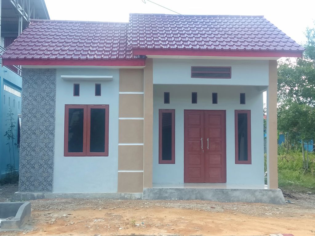 foto tampak rumah tipe 36 perumahan Pondok Indah 2 Jaar