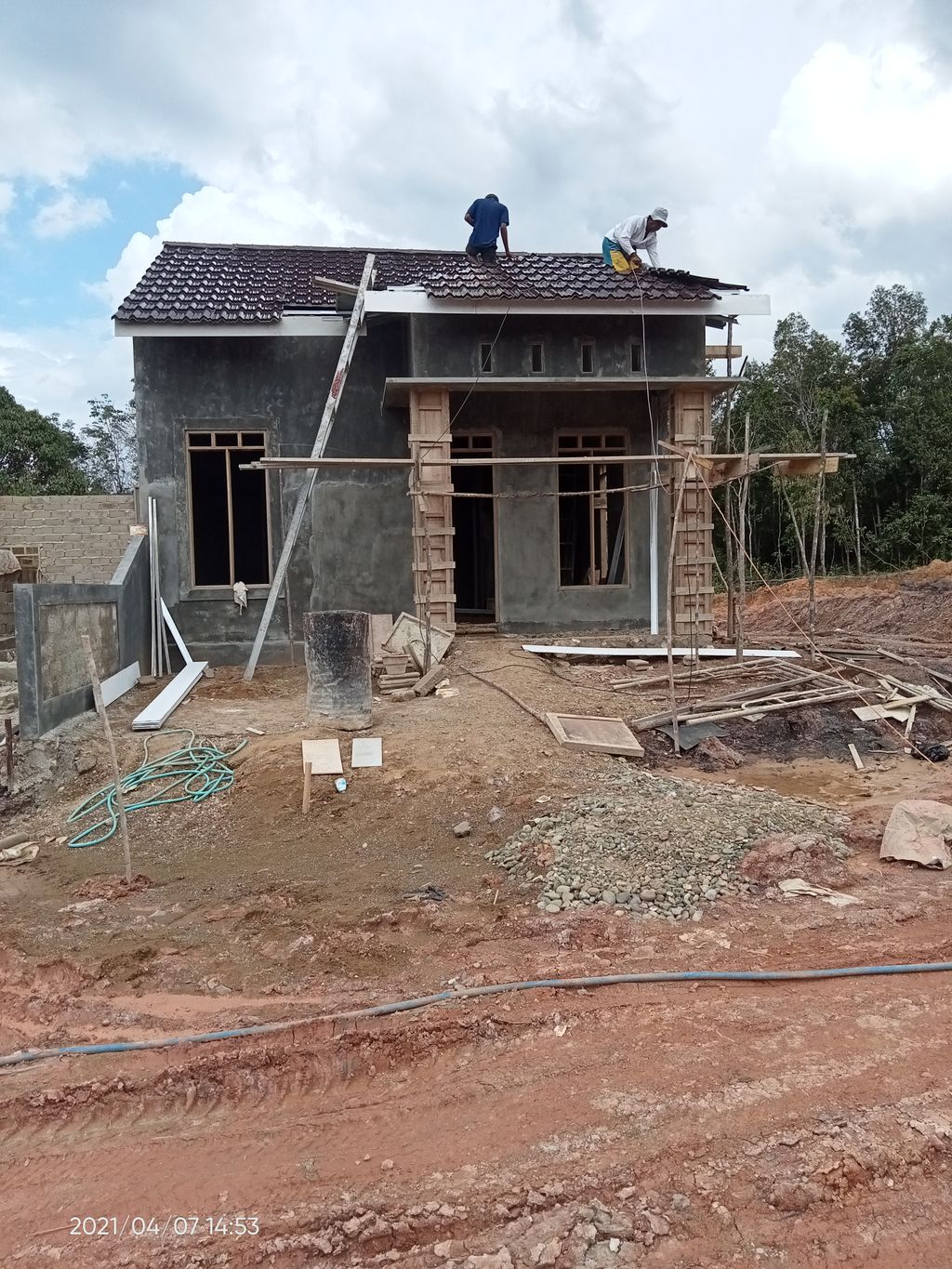 foto tampak rumah tipe 36 perumahan RIZKY BALANGAN RESIDENCE TAHAP 4