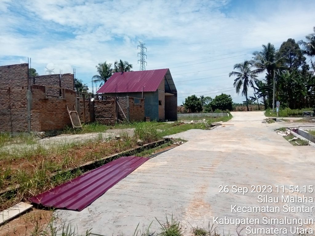 foto posisi tengah perumahan Mutiara Marihat Residence