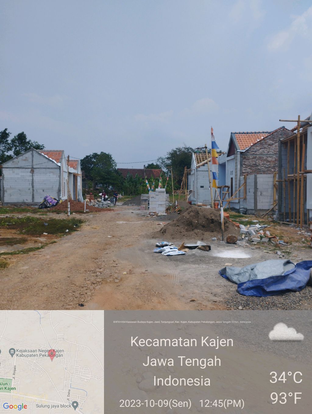 foto posisi tengah perumahan ST@IN RESIDENCE TANJUNGSARI 2