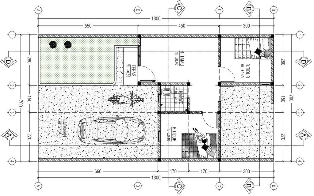 foto denah rumah tipe 7x13 perumahan KADAR MALIBELA RESIDENCE III