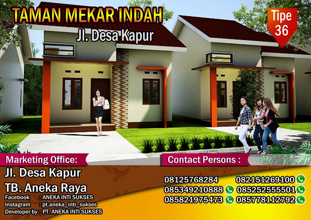 foto tampak rumah tipe 36 perumahan TAMAN MEKAR INDAH TAHAP 6