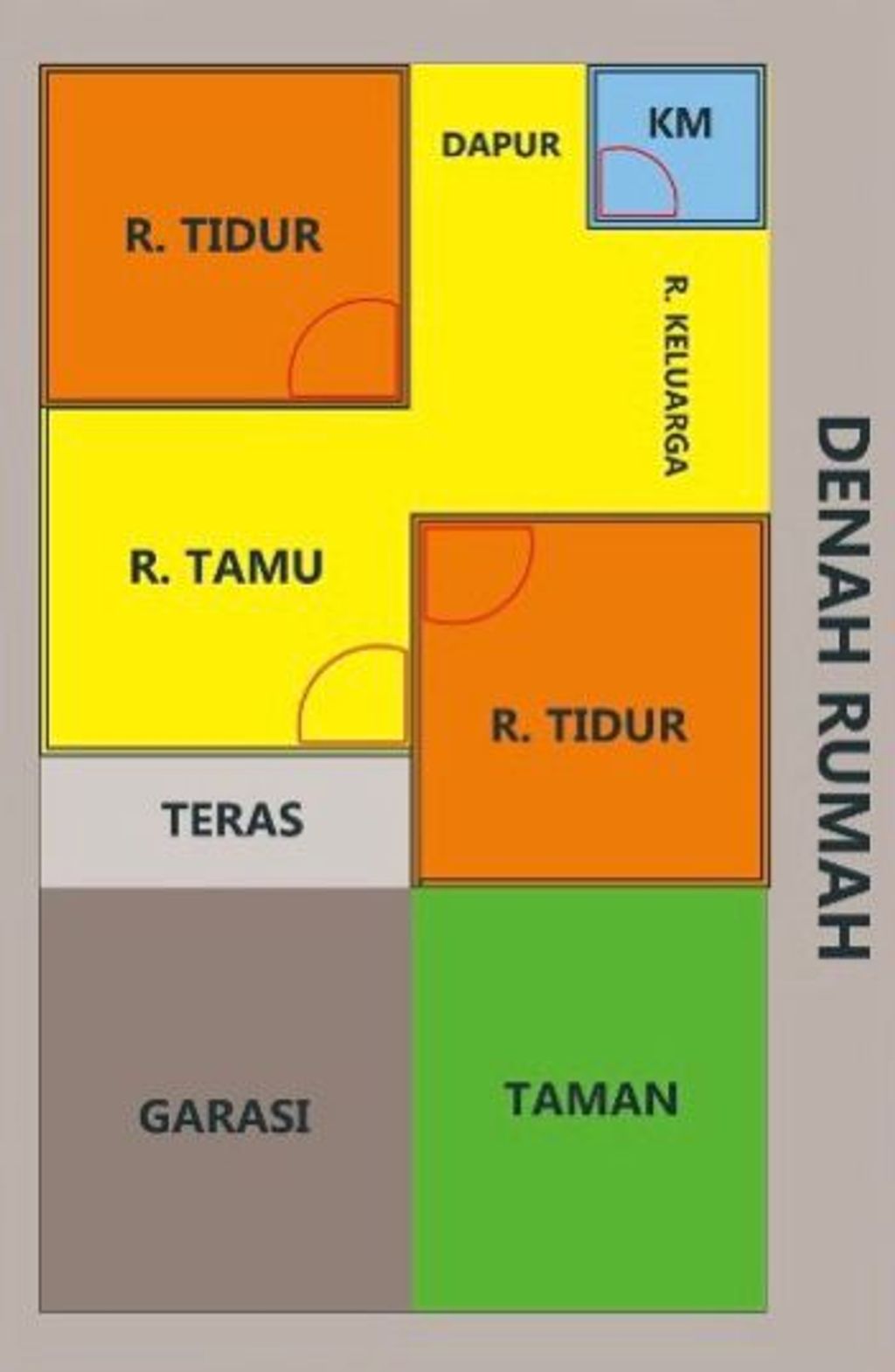 foto denah rumah tipe 36/60 perumahan RIKA RESIDENCE 5 (TAHAP II)