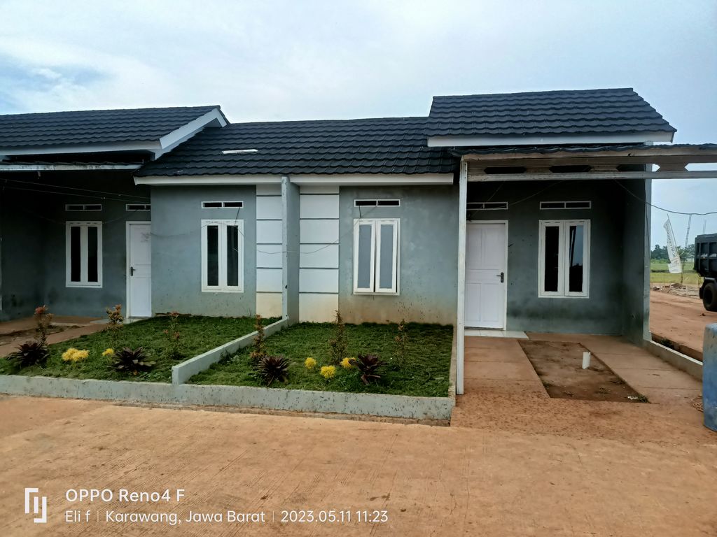 foto tampak rumah tipe 27/60 perumahan BUMI CENGKONG LESTARI 1 TAHAP 5