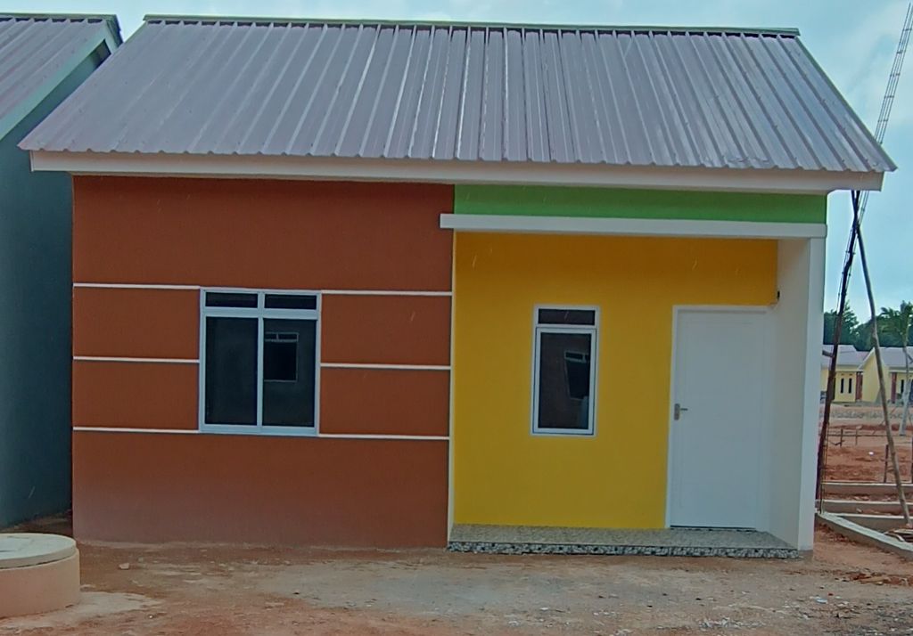 foto tampak rumah tipe 36 SUBSIDI 2023 perumahan PERUMAHAN BAMBU KUNING 2