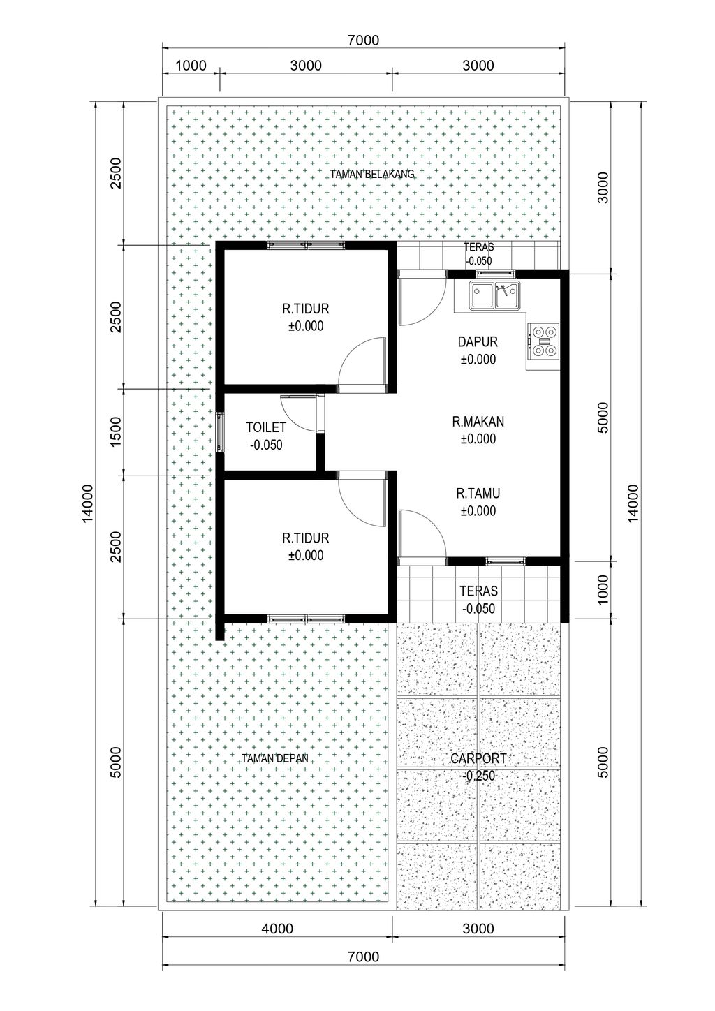 foto denah rumah tipe 36 SUBSIDI 2023 perumahan PERUMAHAN BAMBU KUNING 2