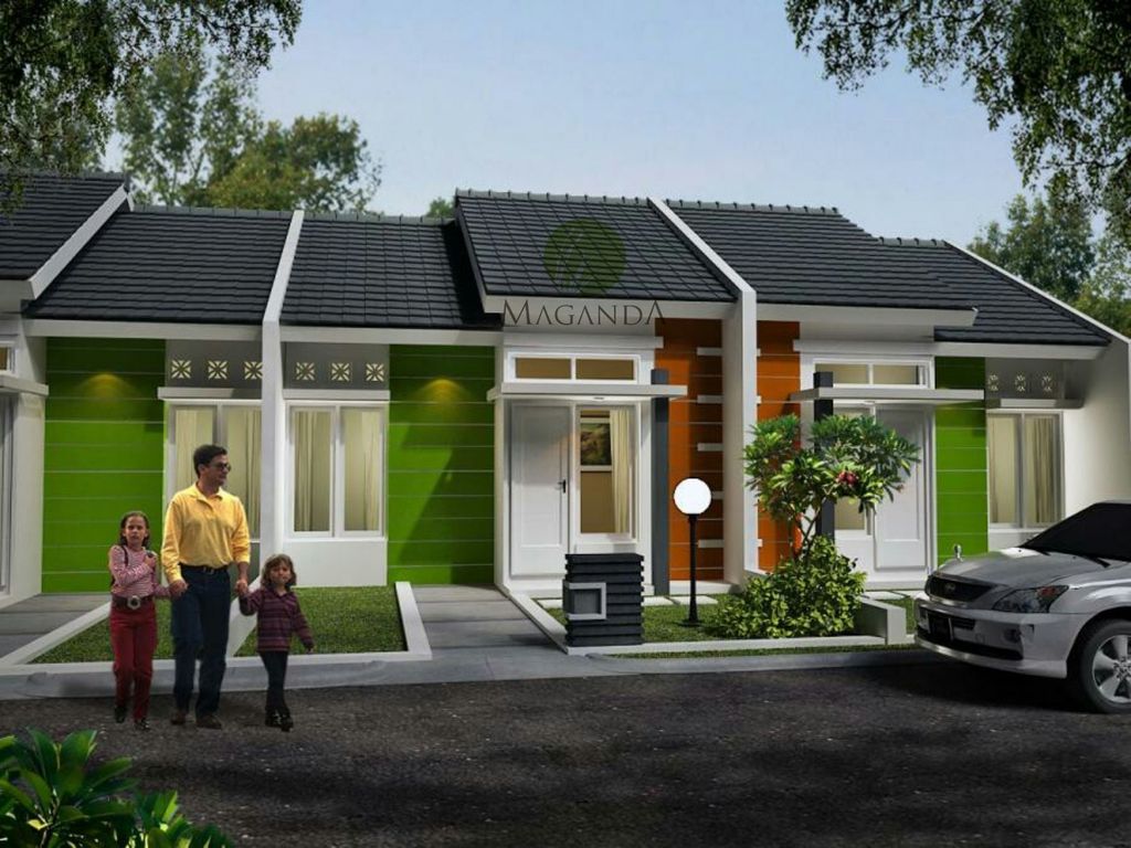 foto tampak rumah tipe 30/60 perumahan PERUMAHAN MAGANDA KAHURIPAN BEJEN