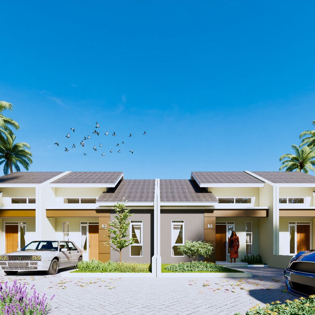 foto tampak rumah tipe 36/84 perumahan ROYAL GREEN LAND TAHAP 2