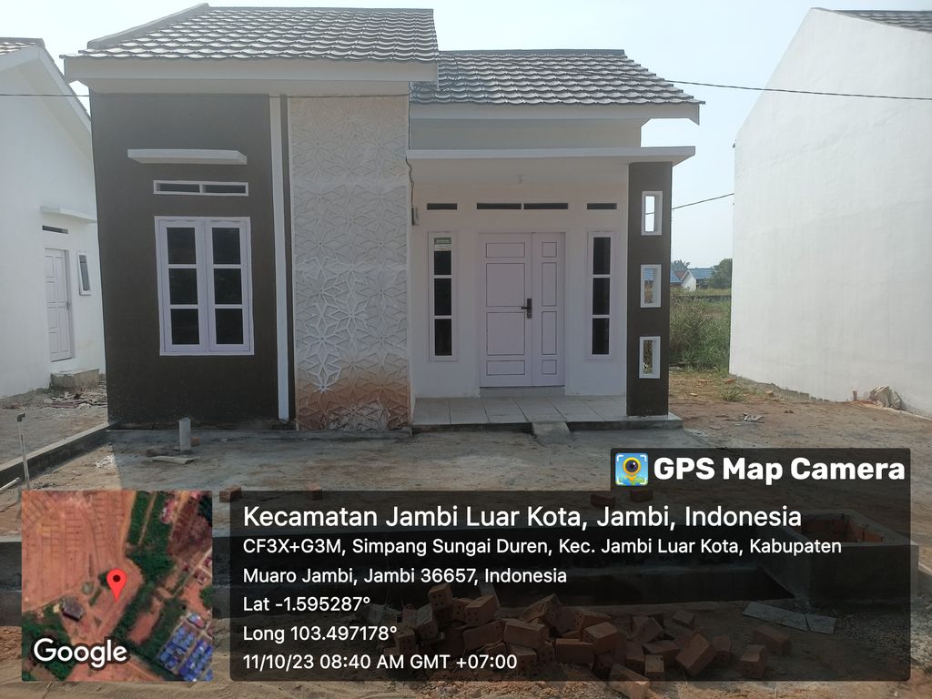 foto tampak rumah tipe Tiga Puluh Enam 162 perumahan FLORINA HILLS II