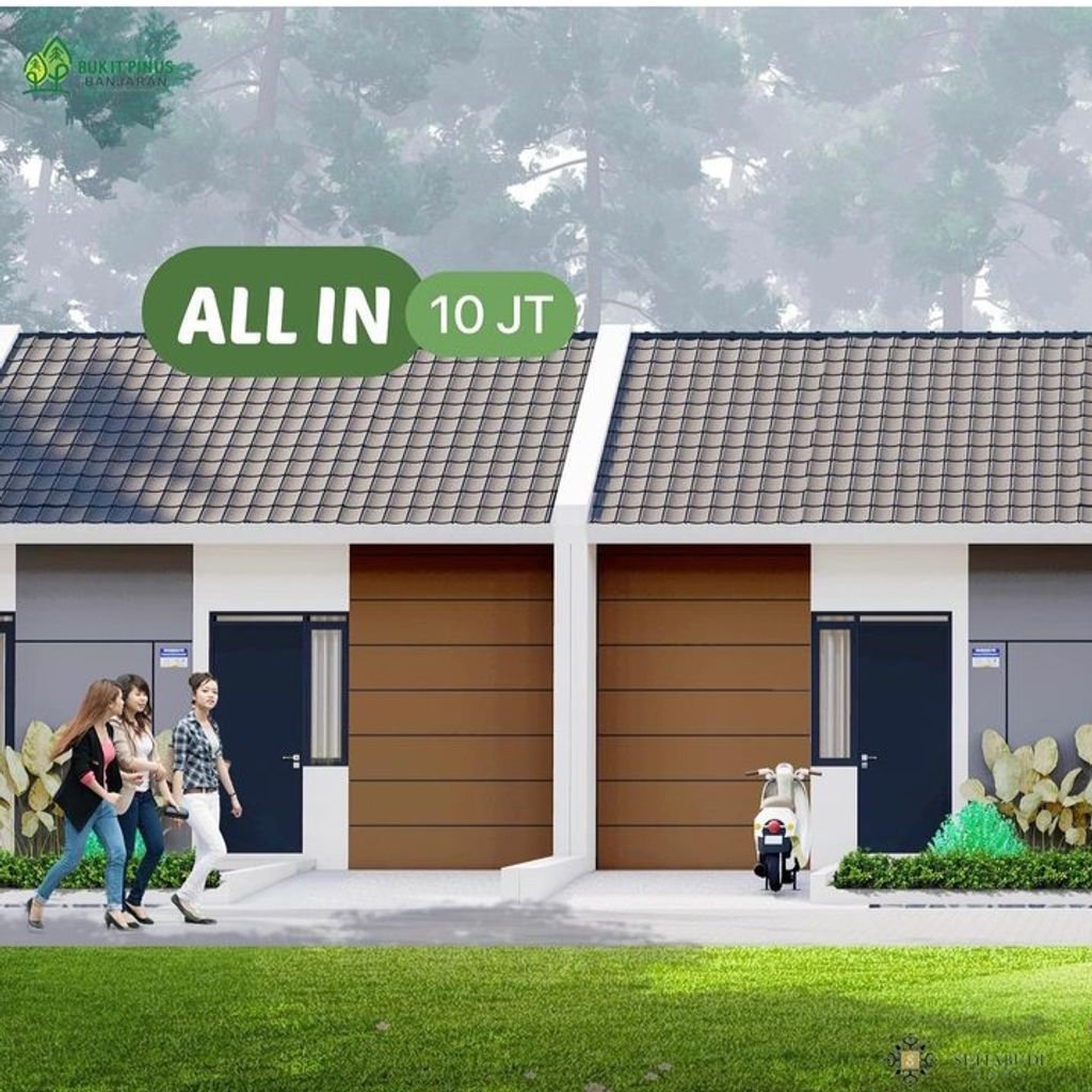 foto tampak rumah tipe 30/60 ( PMK 2023 ) perumahan BUKIT PINUS BANJARAN