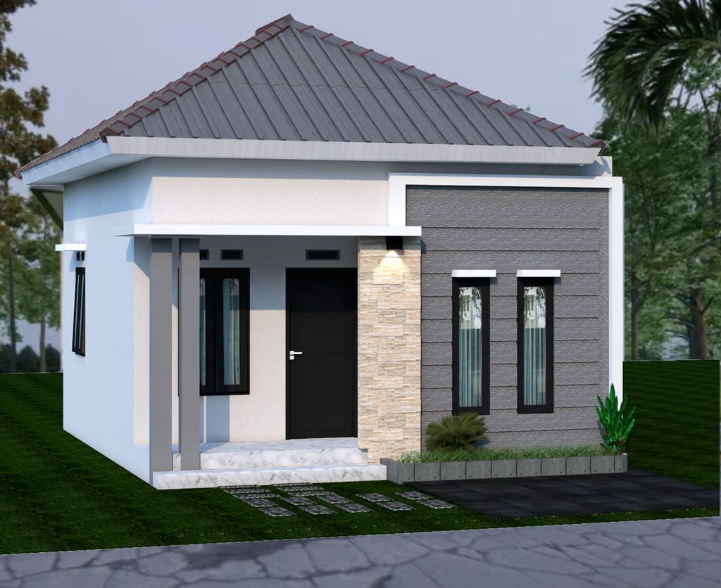 foto tampak rumah tipe 36 perumahan Radija City Cluster - 5 (RCC-5)