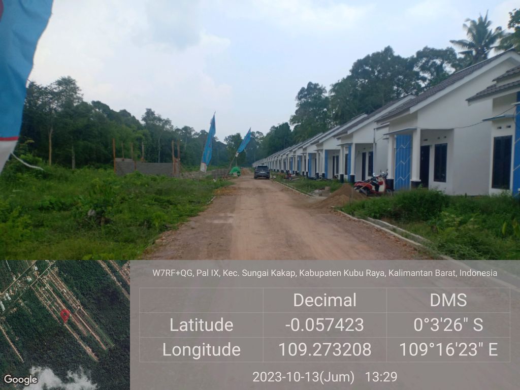 foto posisi tengah perumahan Griya Danishwara Blok A