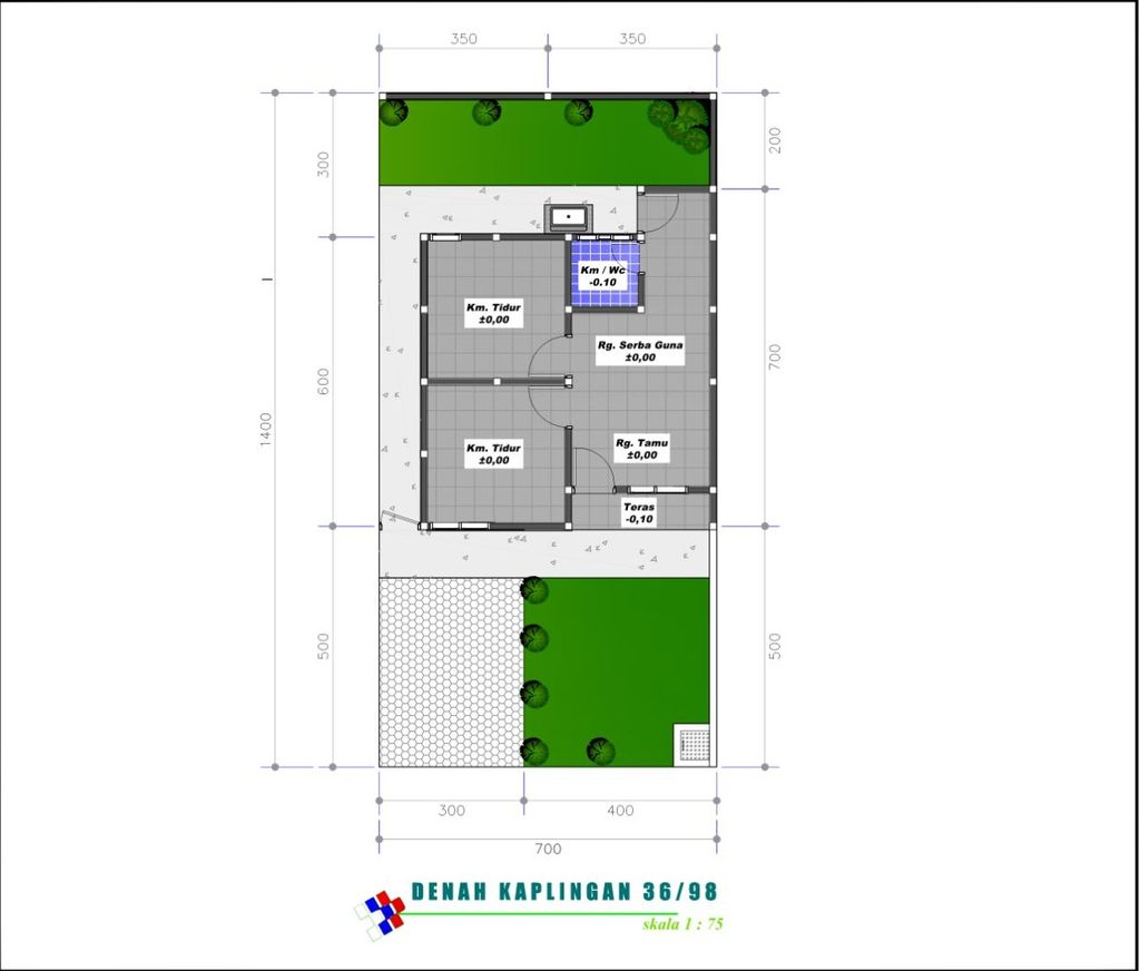 foto denah rumah tipe PONDOK INDAH 2 2023 perumahan PONDOK INDAH 2 Boyabaliase