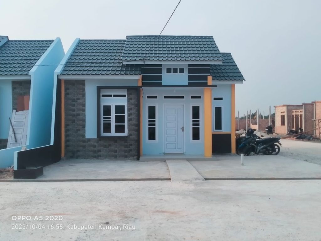 foto tampak rumah tipe 36 perumahan GIBRAN CAHAYA SEPAKAT