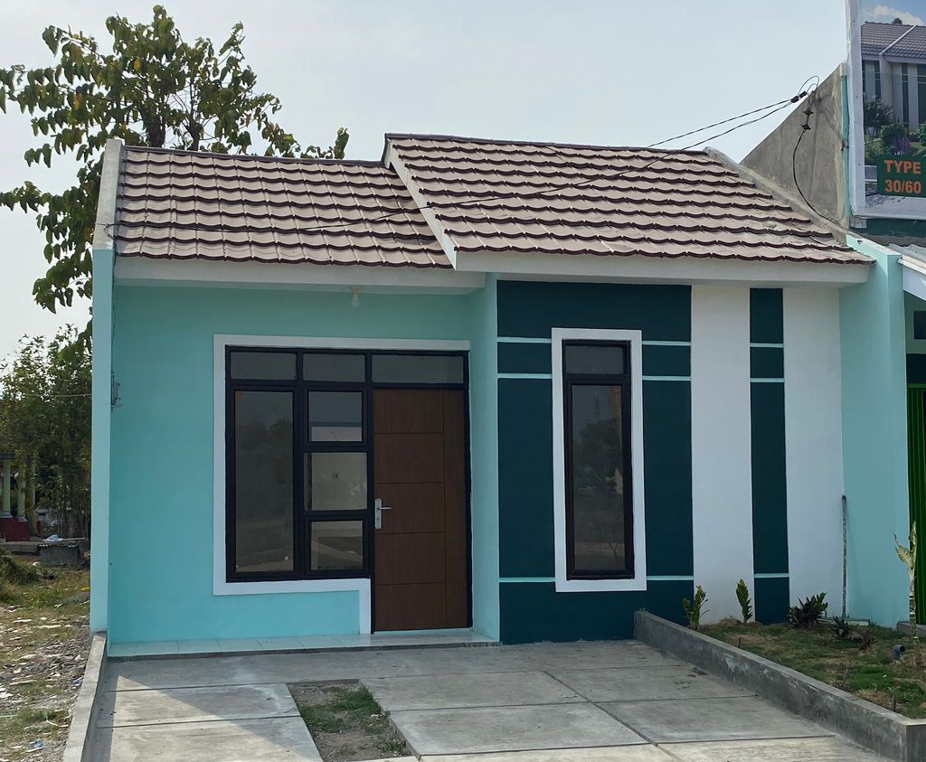 foto tampak rumah tipe Subsidi perumahan Griya Arista Cilamaya