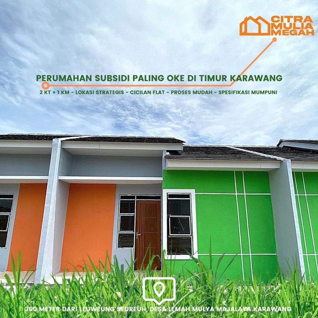 foto tampak rumah tipe 30/60 perumahan Perum Citra Mulia Megah