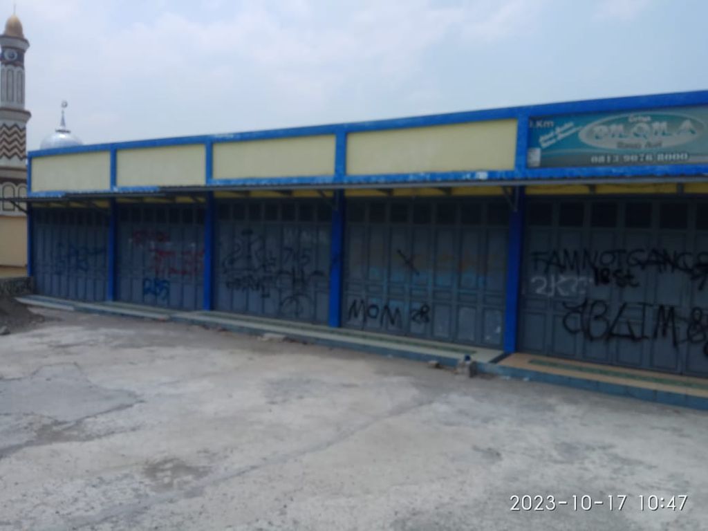 foto tampak rumah tipe RUKO 48/48 perumahan bilqila ranca asri