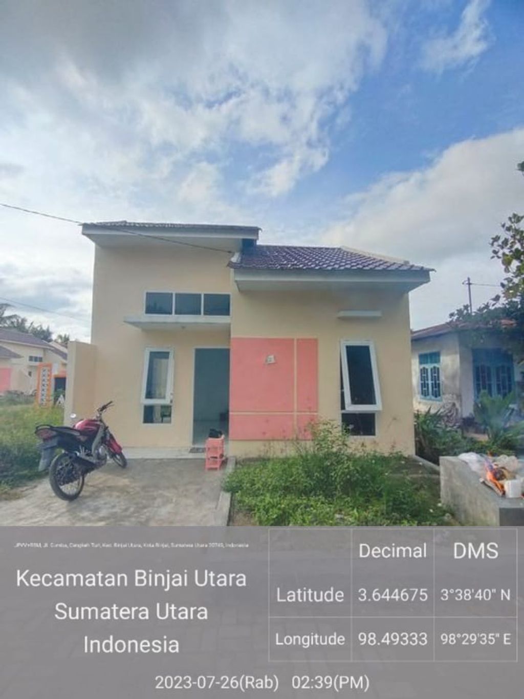 foto tampak rumah tipe SUBSIDI perumahan Puri Amerta Tahap 2.4