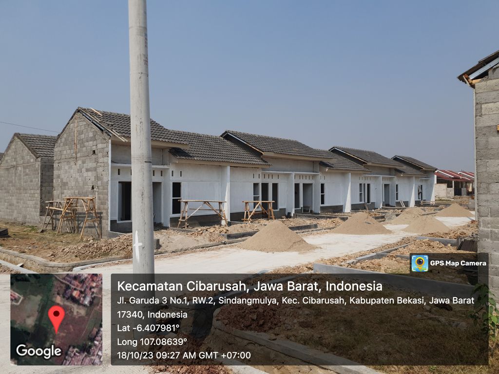 foto posisi tengah perumahan Harmony Sindang Mulya
