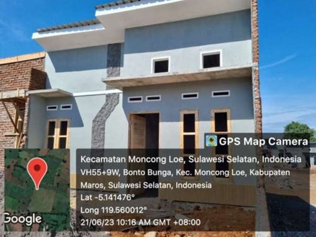 foto tampak rumah tipe 36 perumahan DREAMLAND PANORAMA 2