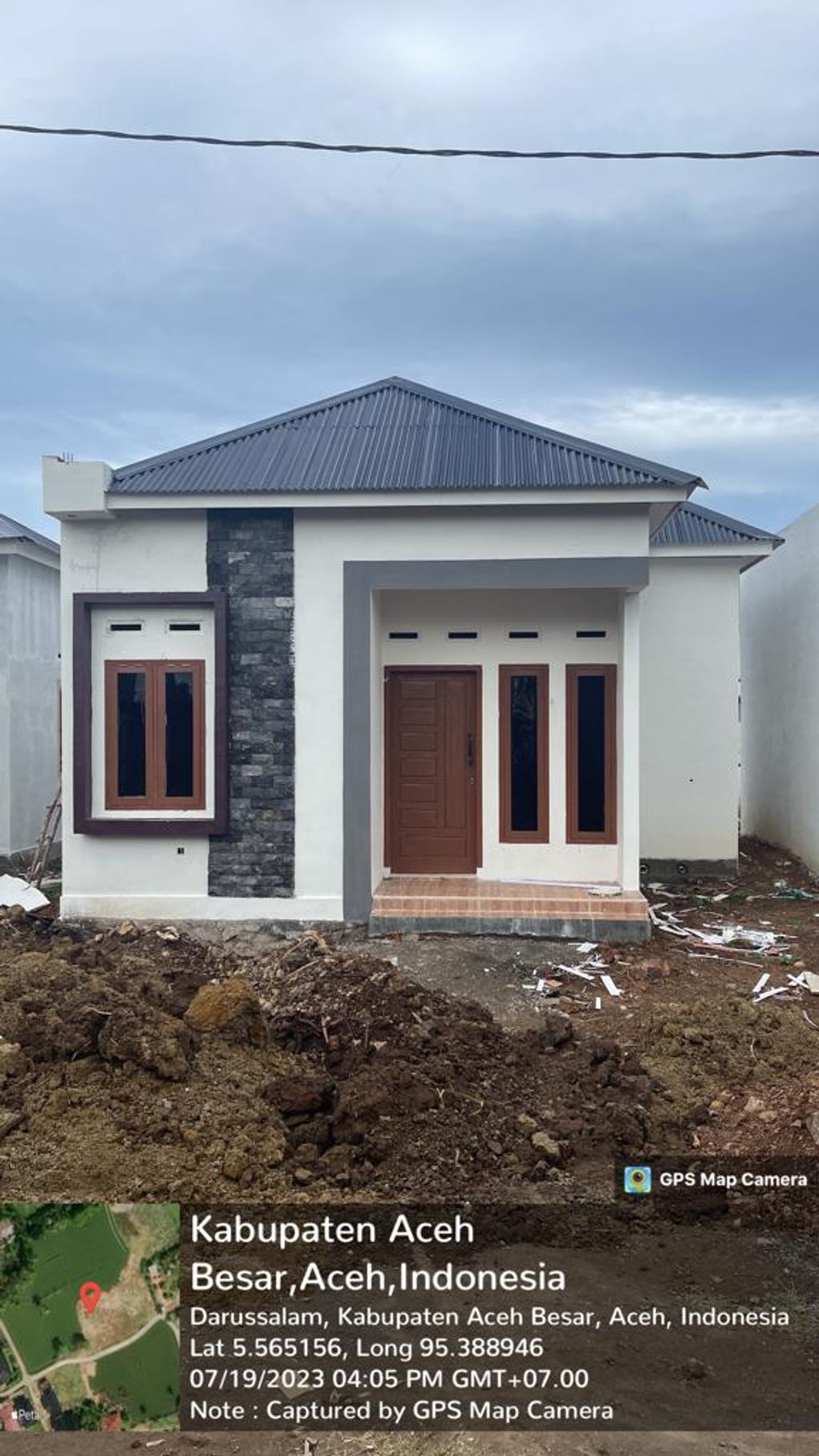 foto tampak rumah tipe 36 perumahan LAMPU'UK PERMAI