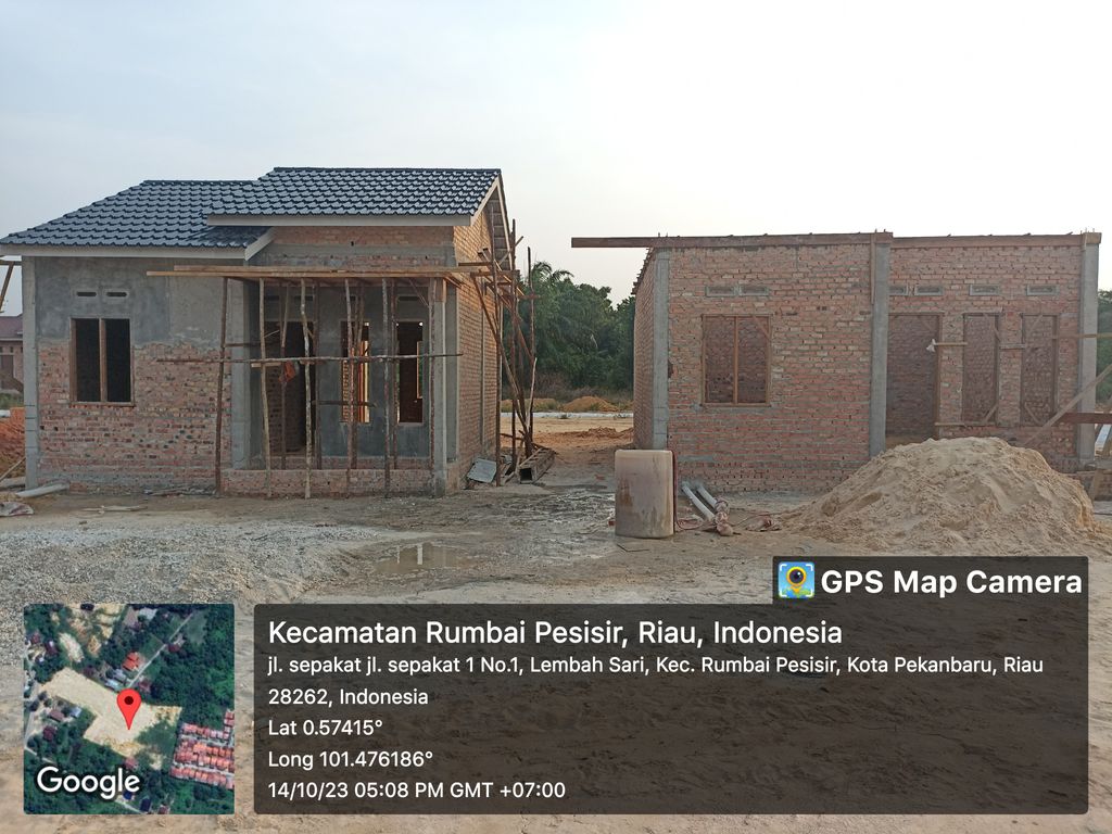 foto posisi tengah perumahan PERMATA DARUSSALAM RUMBAI