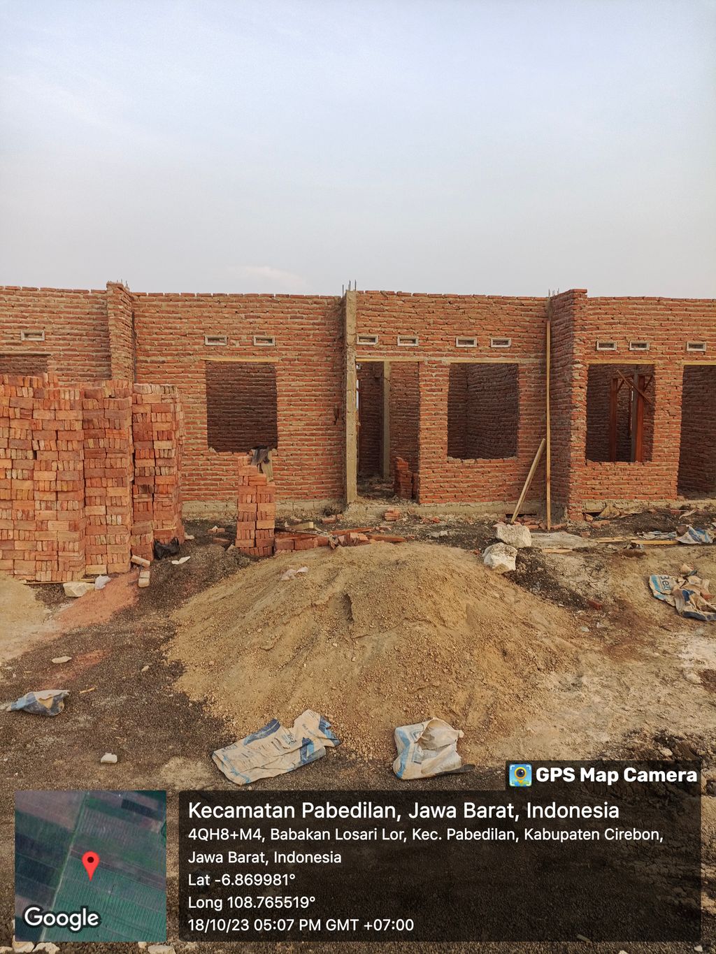 foto denah rumah tipe SUBSIDI perumahan GRAHA ALAM JAYA