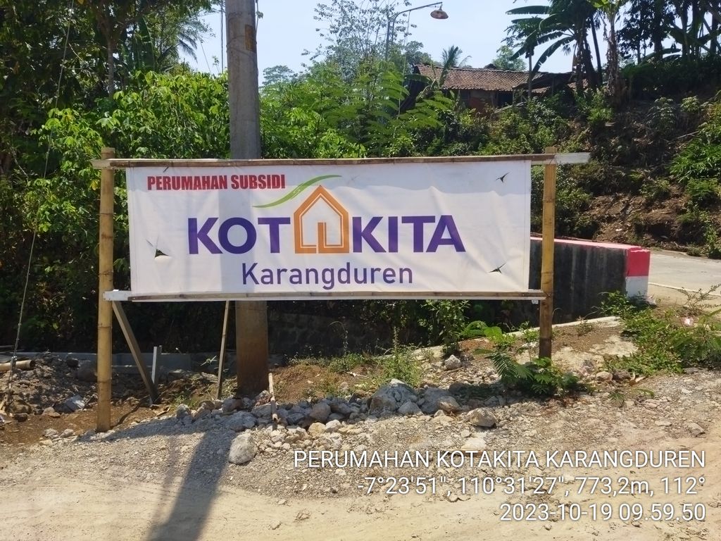 foto gerbang perumahan Kotakita Tengaran