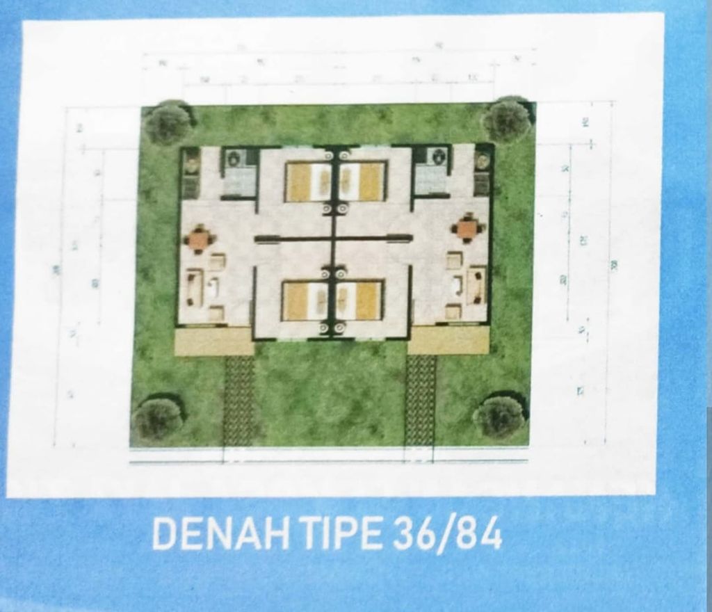 foto denah rumah tipe 36 SUBSIDI perumahan KENANGAN SEMOGA JAYA 3