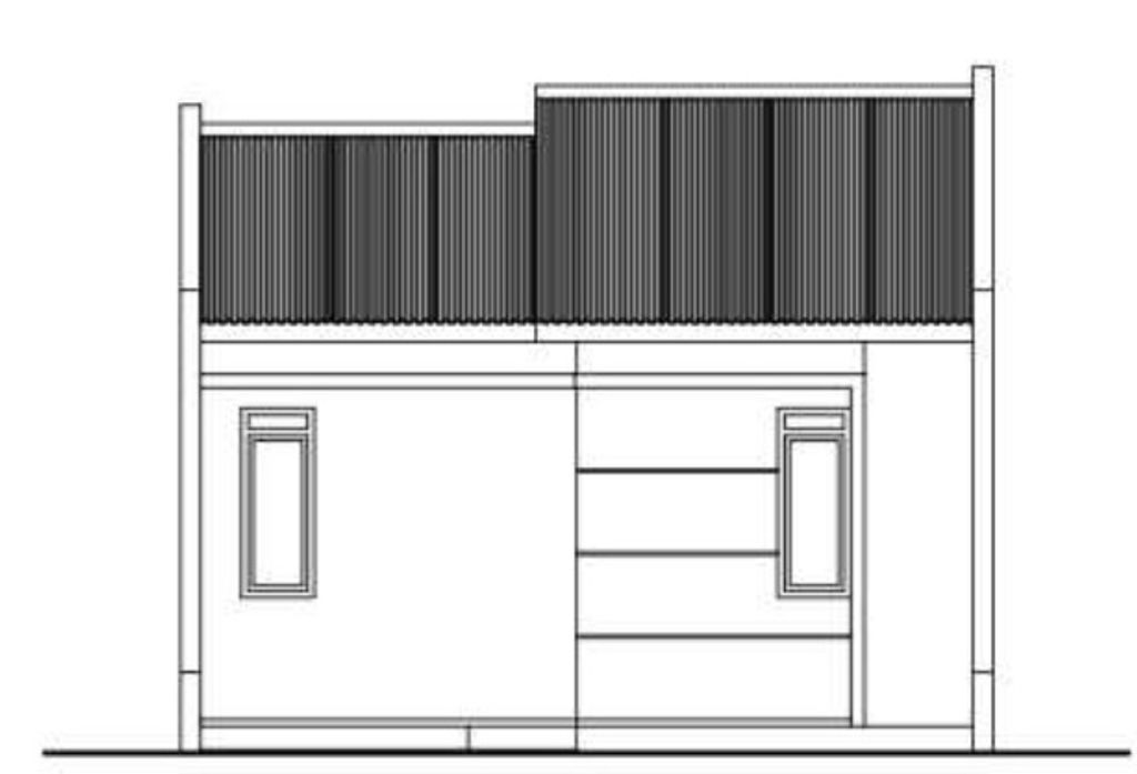 foto tampak rumah tipe 36 perumahan SYAKIRAH RESIDENCE PARE PARE
