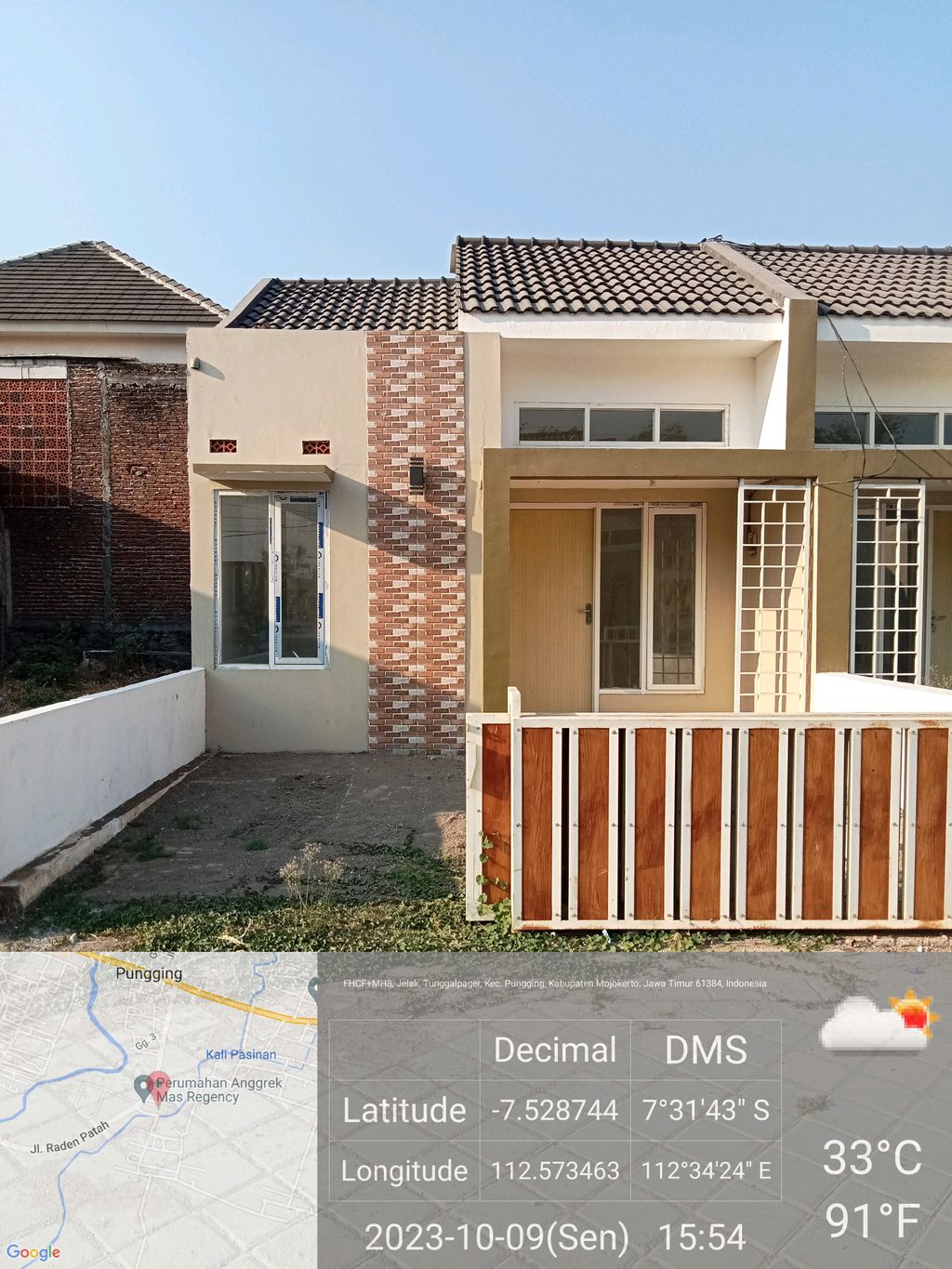 foto tampak rumah tipe 36/60 perumahan ANGGREK MAS REGENCY 2