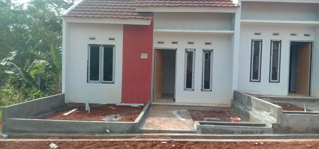 foto tampak rumah tipe rumah subsidi perumahan gunung sari indah