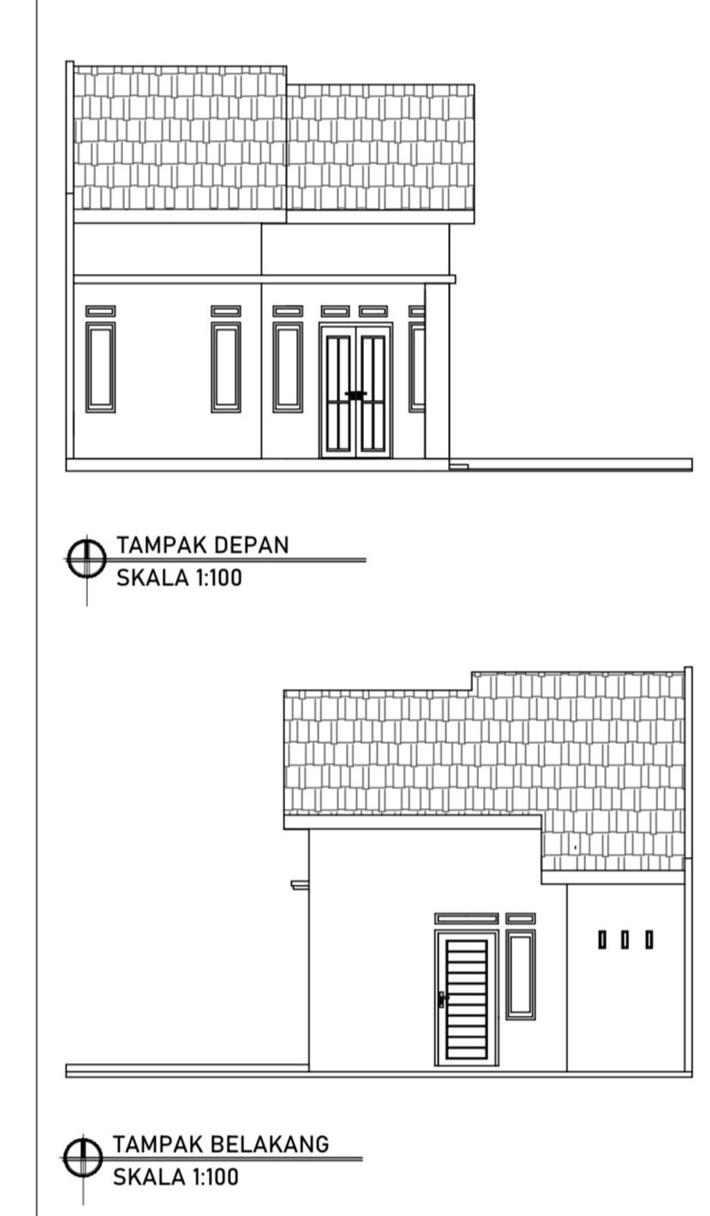 foto tampak rumah tipe 36 perumahan AMANAH RESIDENCE