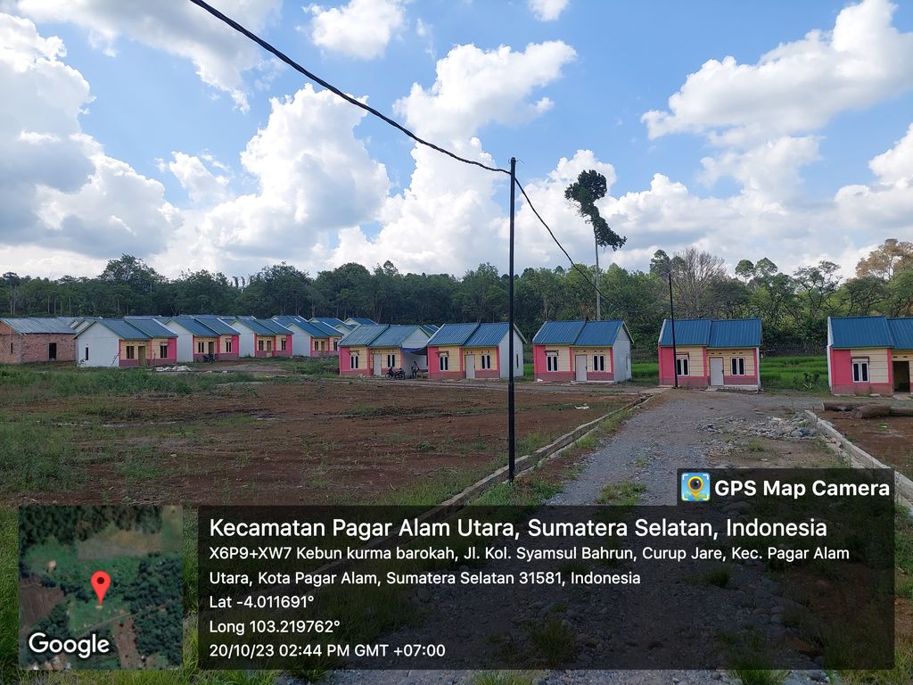 foto posisi tengah perumahan Griya Curup Embun 1 Tahap II