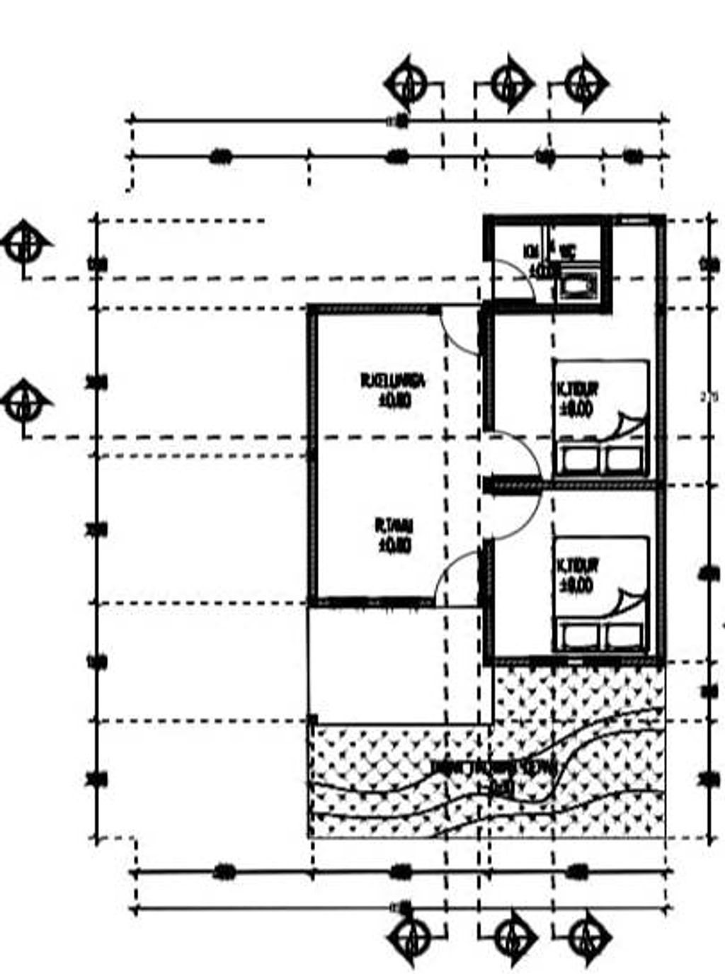 foto denah rumah tipe 36 perumahan Al Amin VI