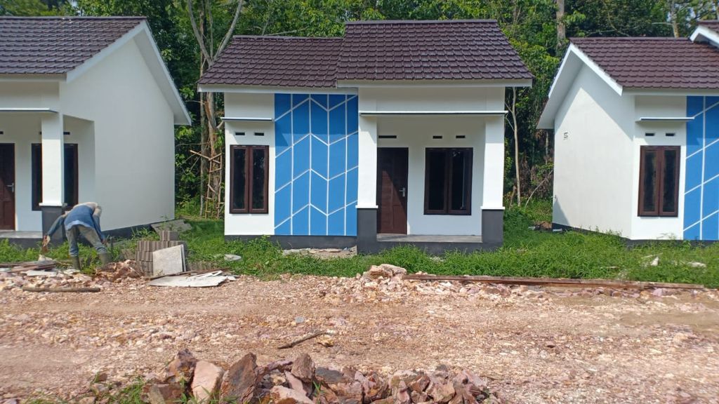 foto tampak rumah tipe 36 perumahan Griya Danishwara Blok A