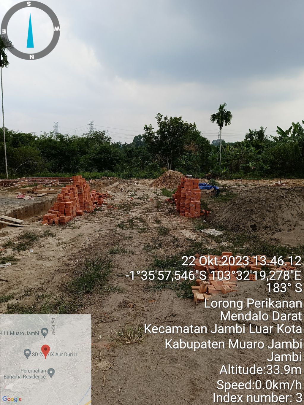 foto posisi tengah perumahan PESONA BAHARI