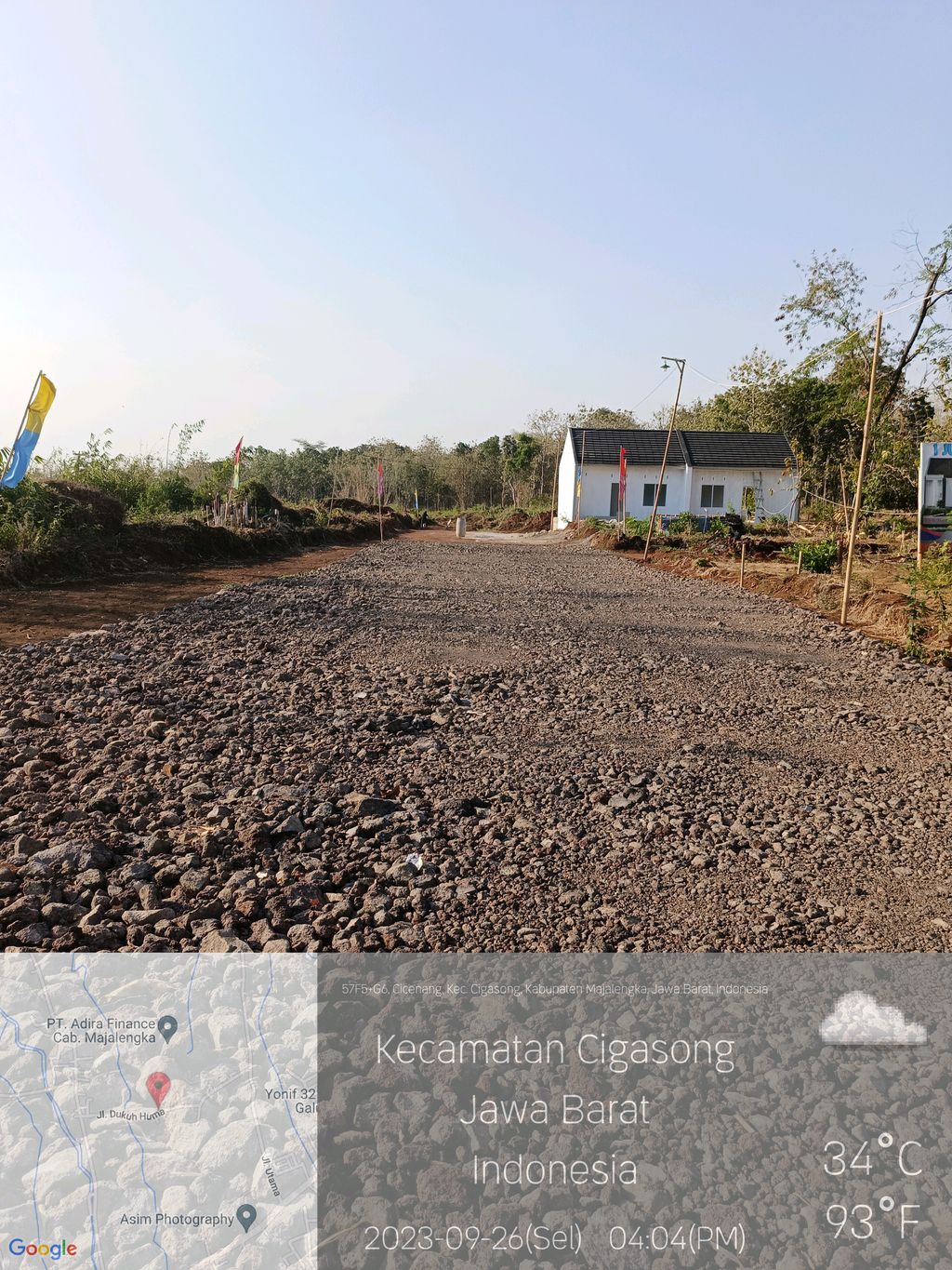 foto posisi tengah perumahan Kota Impian Cigasong