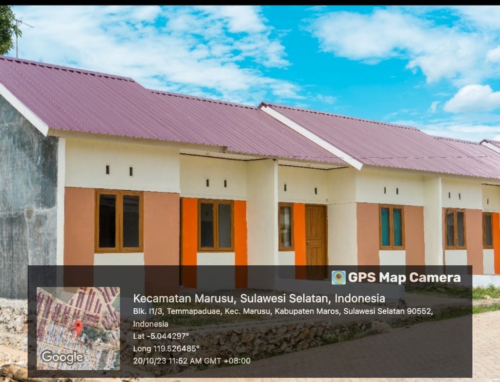 foto tampak rumah tipe 30 perumahan RACHITA GARDEN 2 TAHAP 5