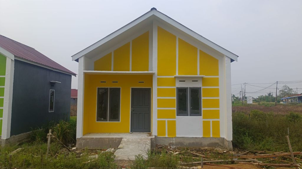 foto tampak rumah tipe 36 perumahan DARUSSALAM HARMONI TAHAP 2