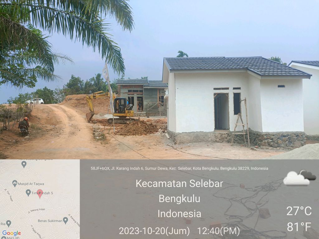 foto tampak rumah tipe 36 perumahan HUMAIRAH RESIDENCE 2