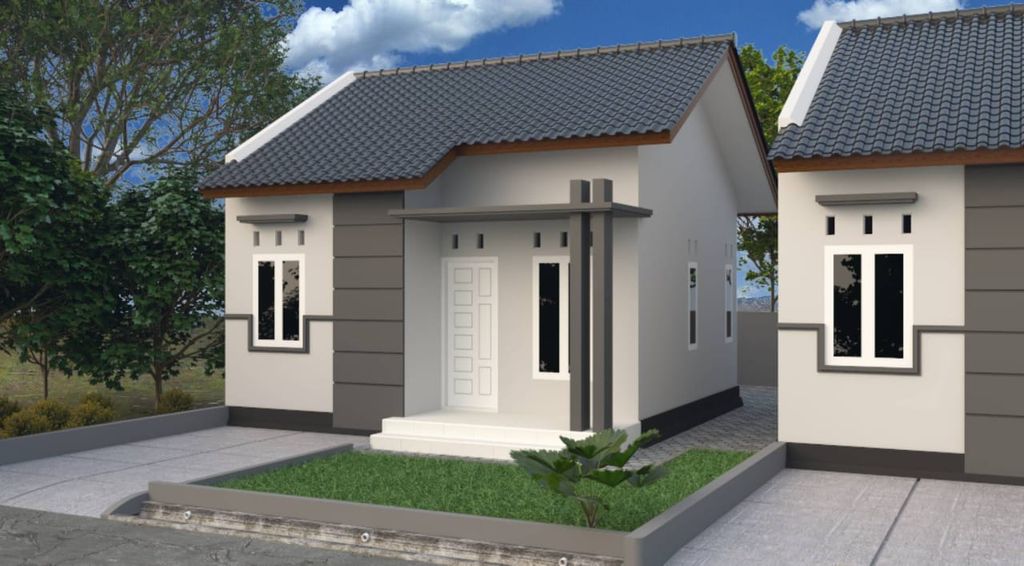 foto tampak rumah tipe 36 perumahan Gurah Residence